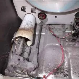 Antes de Limpieza de secadora whirlpool